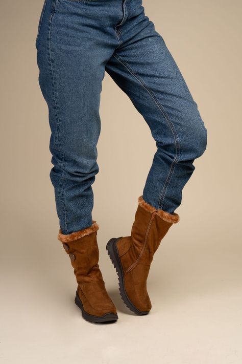 Bota Casual Mujer Camel Mariella Chinitown-1