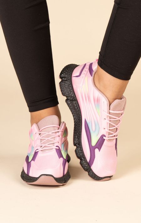 Zapatilla Deportiva Mujer Rosada Amal Chinitown-4