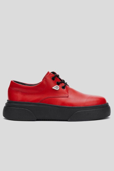 Zapato Cuero Gerda Roja Landazuri-0