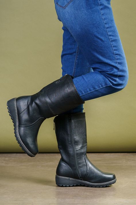 Bota Mujer Negro Noor Thunder Blue-1
