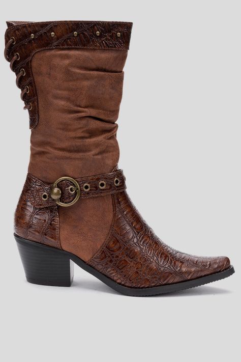 Bota Mujer Café Ellen Thunder Blue-0