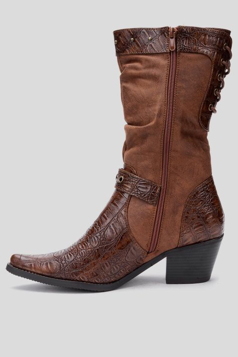 Bota Mujer Café Ellen Thunder Blue-1