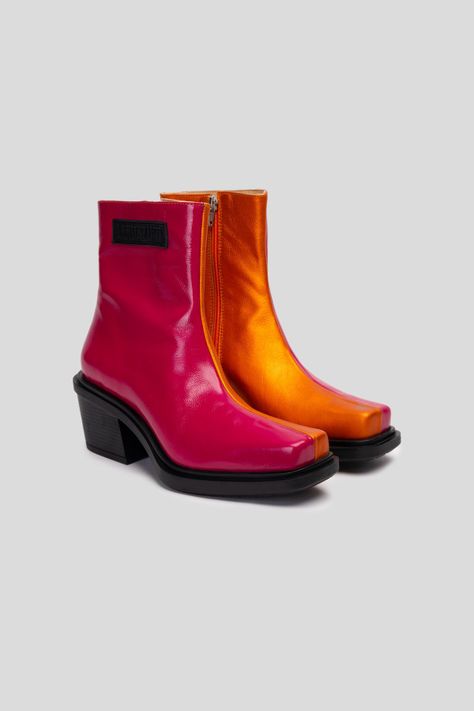 Botín Cuero Hela Fucsia Landazuri-1