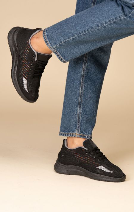 Zapatilla Deportiva Mujer Negro Esme Chinitown-4