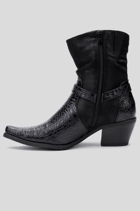 Bota Mujer Negro Zucca Thunder Blue-1