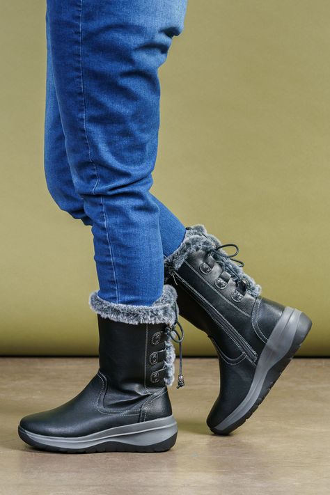Bota Mujer Negro Zaria Thunder Blue-1