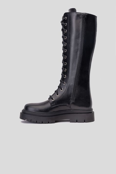 Bota Cuero Samurai Negra Landazuri-1