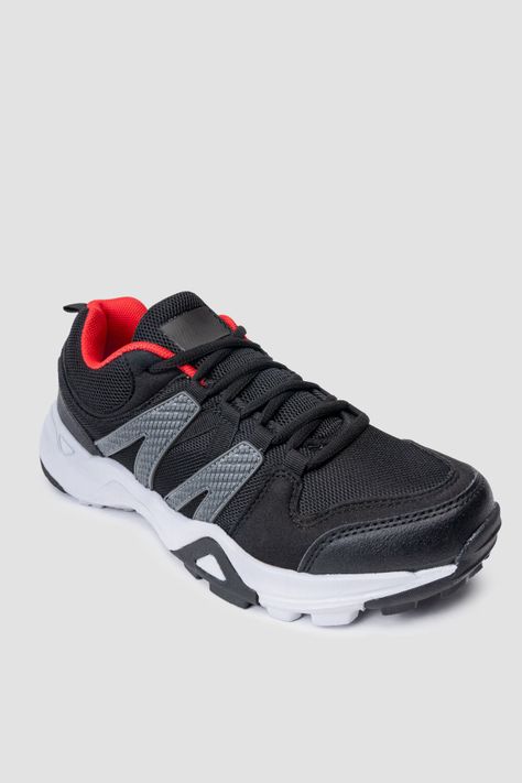 Zapatilla Hombre Negro Rojo Paolo Apóstol-2