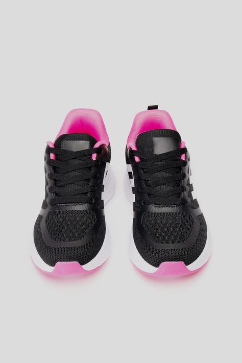 Zapatilla Mujer Negro Rosado Leone Chinitown-2