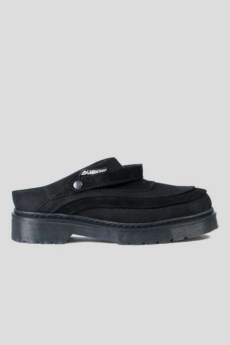 Zapato Cuero Mule Adriático Reno Negro Landazuri-0