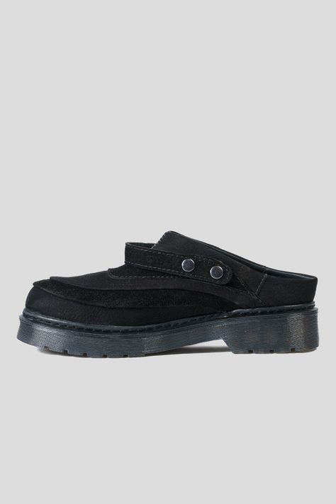 Zapato Cuero Mule Adriático Reno Negro Landazuri-1