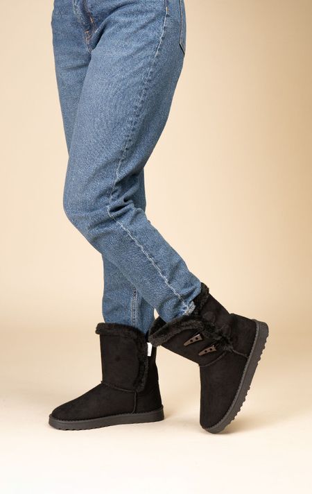 Bota Comfy Mujer Negro Magnolia Chinitown-1