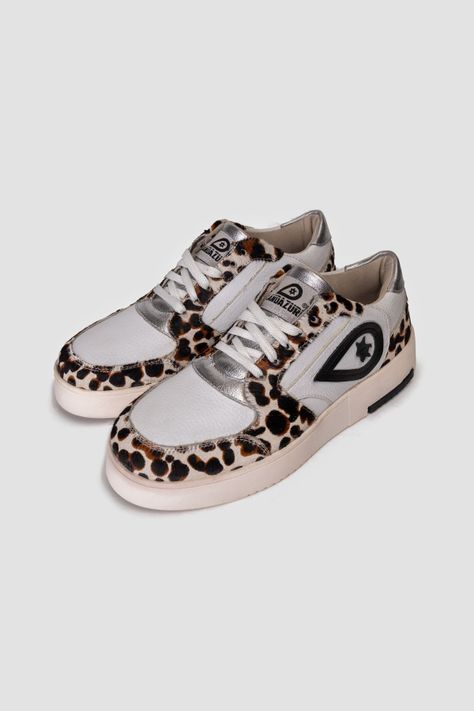 Zapatilla Cuero Stella Blanco Print Landazuri-2
