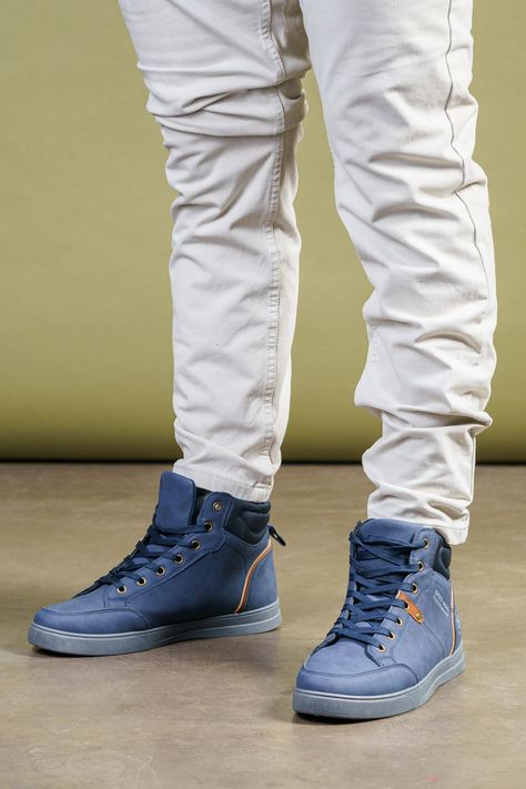 Botín Hombre Azul Calvin Thunder Blue-1