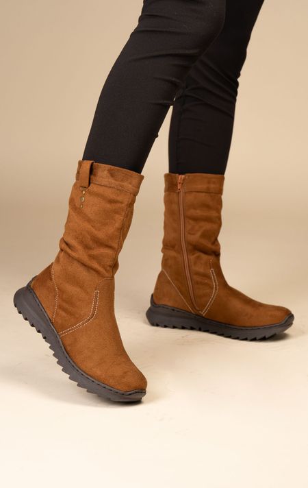 Bota Casual Mujer Camel Melinda Chinitown-4