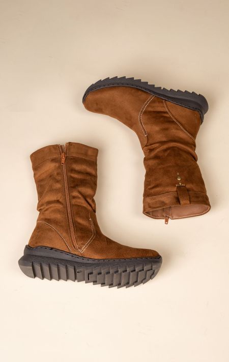 Bota Casual Mujer Camel Melinda Chinitown-5