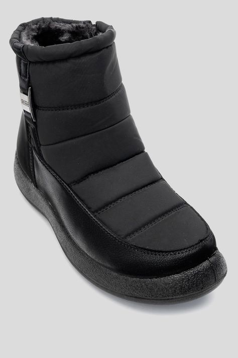 Bota Mujer Negro Erin Chancleta-2