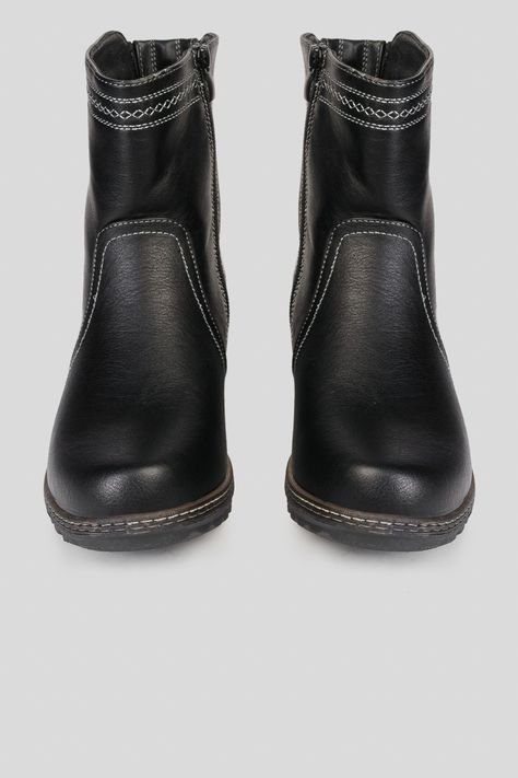 Botín Mujer Negro Fiorella Thunder Blue-3