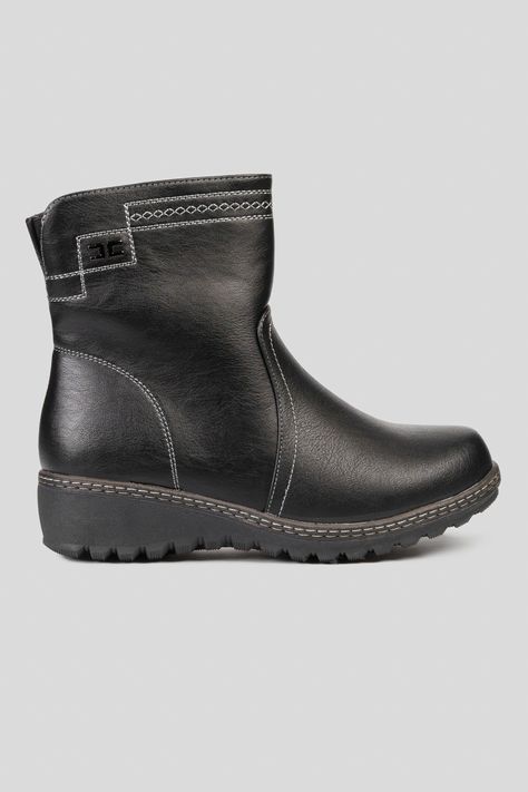 Botín Mujer Negro Fiorella Thunder Blue-0