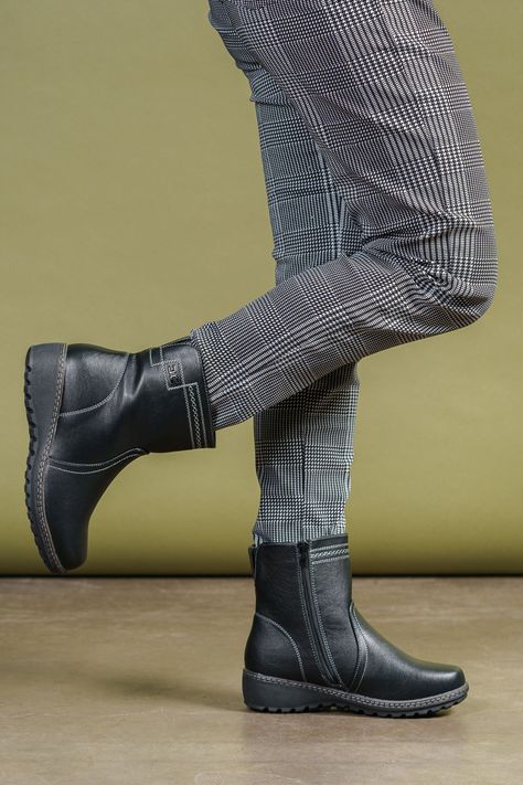 Botín Mujer Negro Fiorella Thunder Blue-1