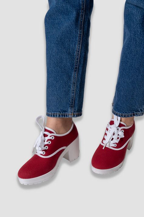 Zapatilla Mujer Rojo Layla Carbin-3