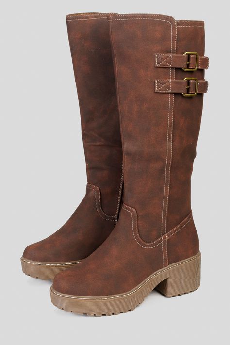Bota Mujer Café Edesia Thunder Blue-2