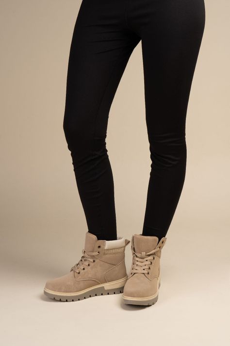 Botín Casual Mujer Beige Trey Chinitown-1