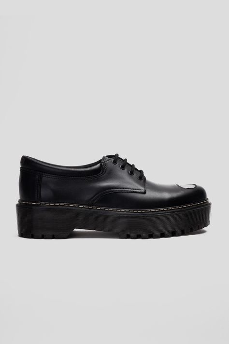 Zapato Cuero Caspia Negra Espejo Landazuri-0