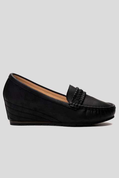 Mocasin Mujer Negro Marena Chancleta-0