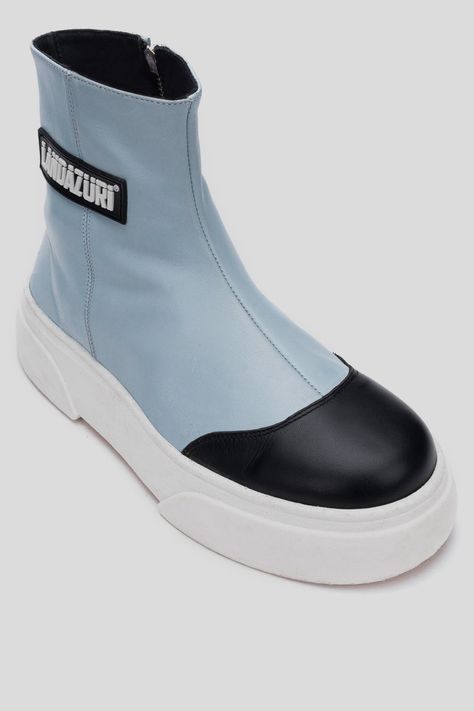 Zapatilla Cuero Frigg Celeste Landazuri-2