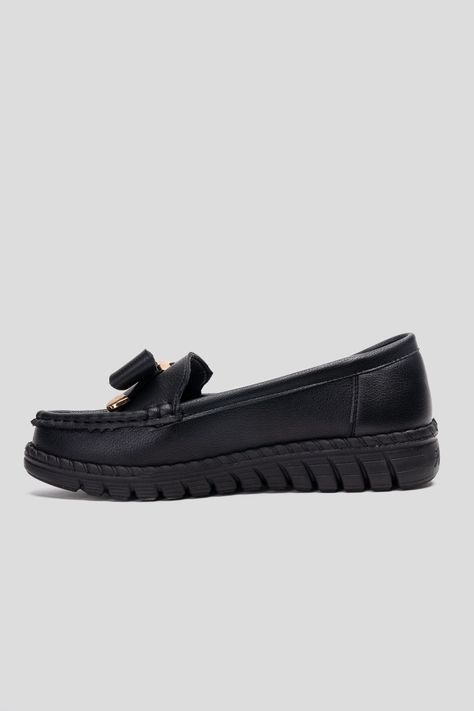 Mocasín Mujer Negro Adara Carbin-1