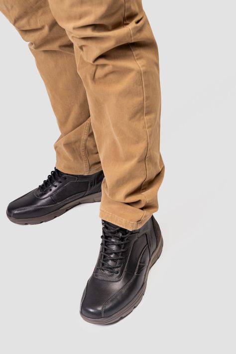 Botín Hombre Negro Alberto Thunder Blue-3