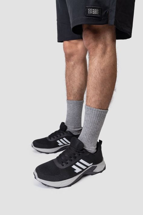 Zapatilla Hombre Negro Gris Nathan Apóstol-1