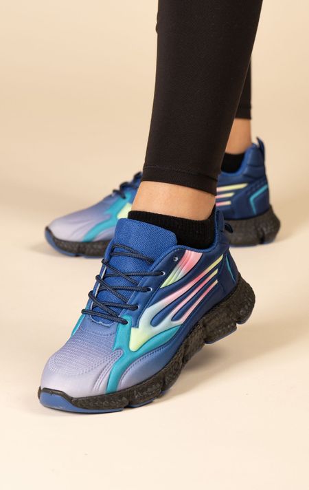 Zapatilla Deportiva Mujer Azul Luz Chinitown-1
