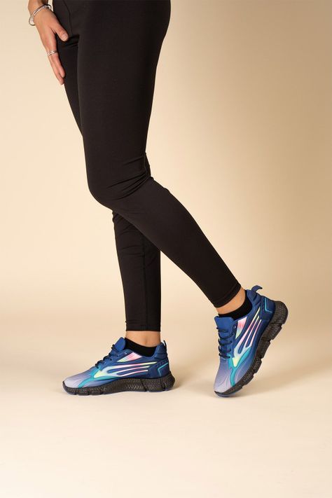 Zapatilla Deportiva Mujer Azul Luz Chinitown-4