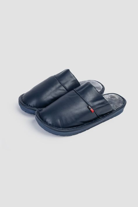Pantufla Hombre Azul Michel Carbin-1