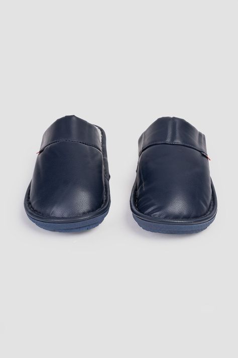 Pantufla Hombre Azul Michel Carbin-2