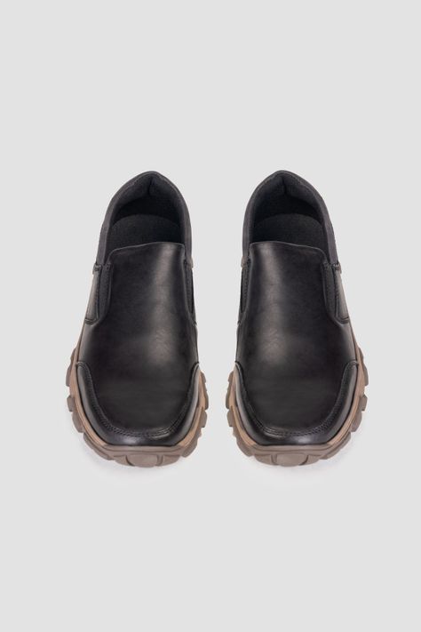 Zapato Hombre Negro Neizan Thunder Blue-3