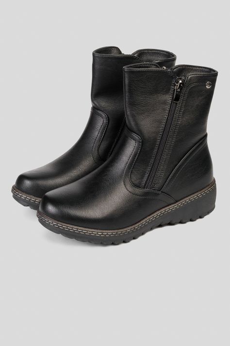 Botín Mujer Negro Carmina Thunder Blue-2