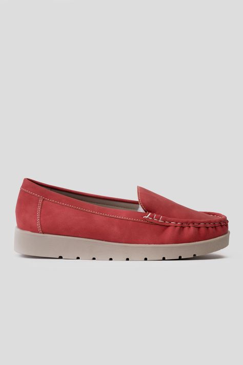 Mocasín Mujer Rojo Eladia Thunder Blue-0