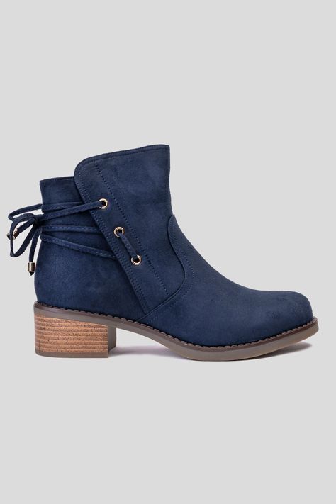 Botín Mujer Azul Alida Thunder Blue-0