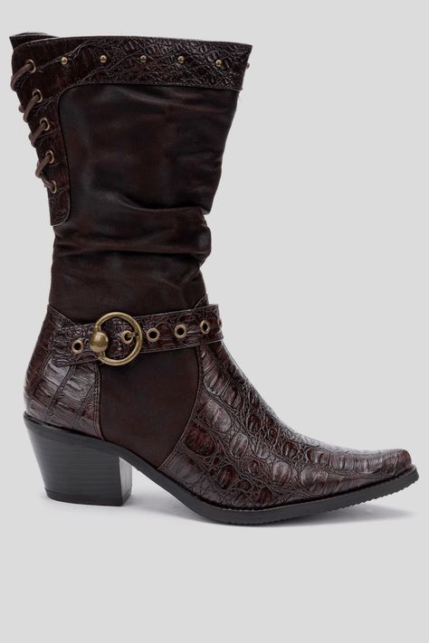 Bota Mujer Café oscuro Ellen Thunder Blue-0