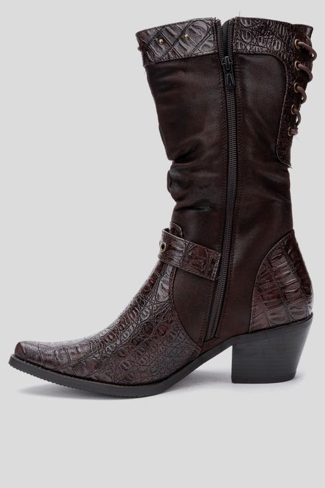 Bota Mujer Café oscuro Ellen Thunder Blue-1
