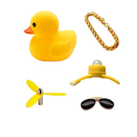 PATITO DE HULE FACHERO PARA TU BICI O CASCO IRON MAN-1