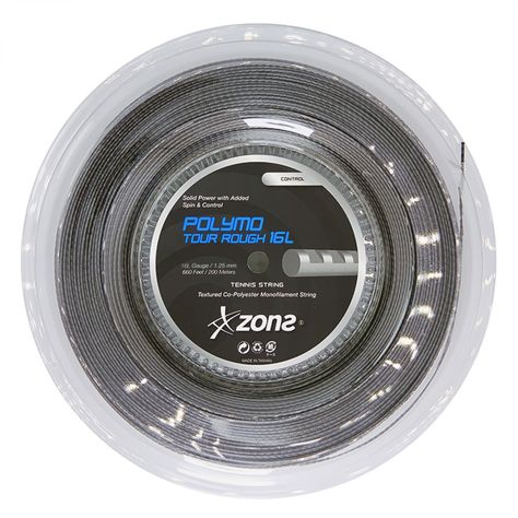 CUERDA DE TENIS ZONS POLYMO TOUR ROUGH 16L/1.25MM SILVER 200-0