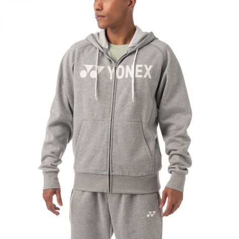 POLERON YONEX HOODIE 0018 GRIS HOMBRE-3