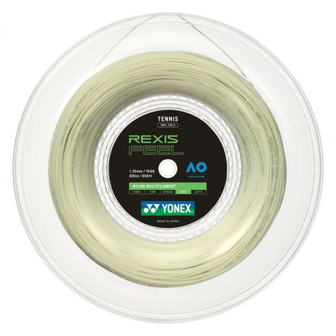 CUERDA DE TENIS YONEX REXIS FEEL 16L/1.30MM BLANCA 200 MTS.-0