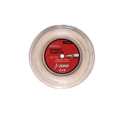 CUERDA DE RACQUETBALL ZONS SPEED POWER 16L/1.30MM BLANCA 120-0