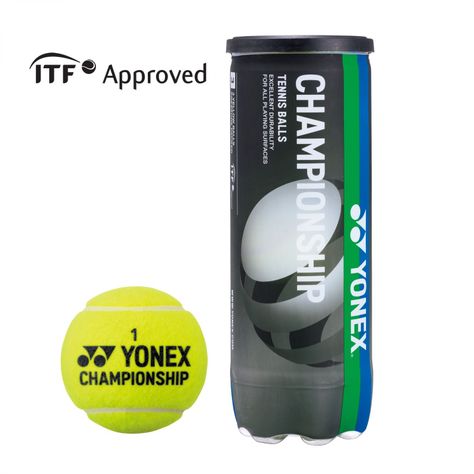 PELOTA DE TENIS YONEX CHAMPIONSHIP BLACK ITF X3-0