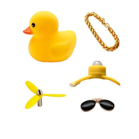 PATITO DE HULE FACHERO PARA TU BICI O CASCO CHINITA-1